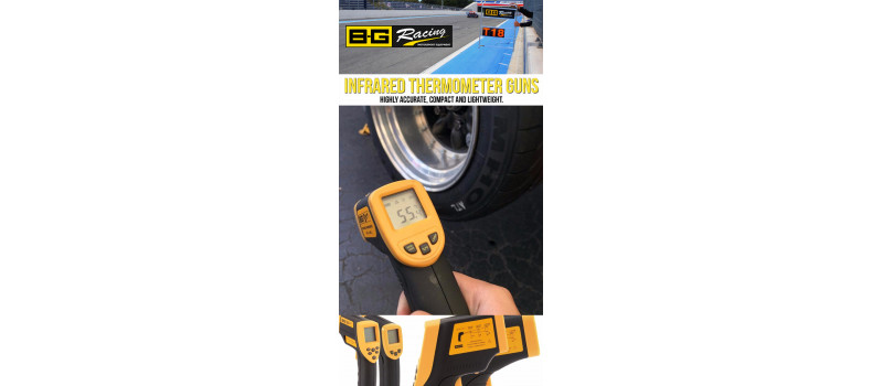 Tyre and Brake Temperatures are Critical - Perfect tools for the job!