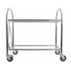 B-G Racing - Low Level Wheel and Tyre Trolley - Stainless Steel