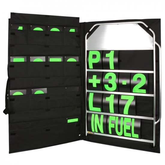 B-G Racing - Large Silver Aluminium Pit Board Kit