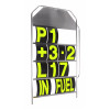 B-G Racing - Large Yellow Pit Board Number Set