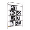 B-G Racing - Standard White Pit Board Number Set