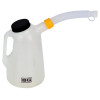 B-G – Plastic 2 Litre Fluid Measuring Jug with Cap and Spout – White 