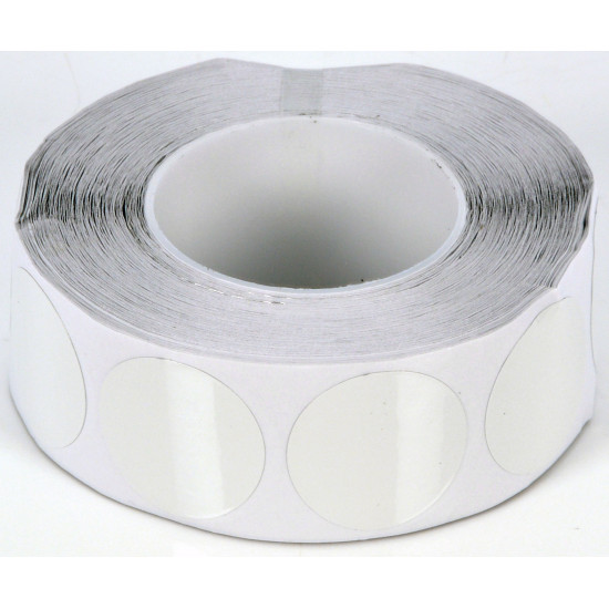 B-G - Aluminium Self-Adhesive White Tape Discs – 45mm Diameter