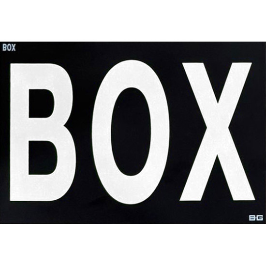 B-G Racing - Large Pit Board - BOX Symbol
