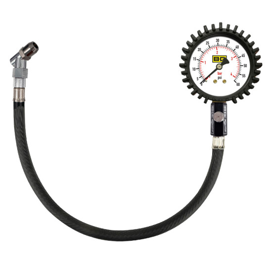 B-G Racing - 2.5 Inch Tyre Pressure Gauge - 0-60 PSI / 0-4 BAR